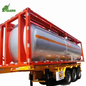 3 Axles Trailer Cryogenic Storage Tank 20FT 40FT ISO LNG LPG Tank Container