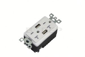 BAS15-2USB américain strandard pas cher socket avec usb port - Product Image 2