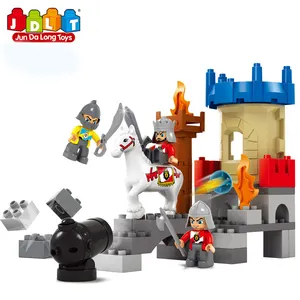 JDLT ABS Kunststoff Lernspiel zeug Diy Bausteine 42 Stück Castle Brick mit IC für Kinder