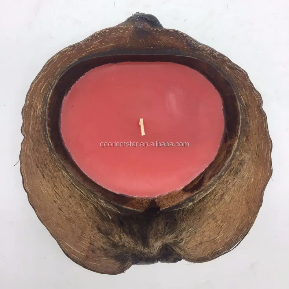 Natürliche Kokosnuss schalen kerze Geruchs duft kerze