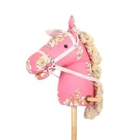 Özel peluş sopa at peluş oyuncak tatil için çocuk hediye baston at kafası ile