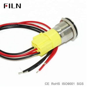 19mm tạm thời latching nổ bằng chứng chuyển đổi kim loại <span class=keywords><strong>push</strong></span> <span class=keywords><strong>button</strong></span> với 6V 12V 24V LED Đèn - Product Image 6