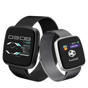 2018 اللياقة البدنية ووتش سوار ذكي معدل ضربات القلب للماء smartwatch النساء الساعات عداد الخطى ساعة تنبيه ساعة ذكية للرجال