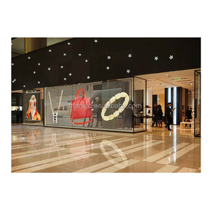 Hot phong cách P3.9-7.8 tường kính trong suốt LED màn hình hiển thị video quảng cáo Bảng điều chỉnh Led cửa sổ hiển thị LED - Product Image 1