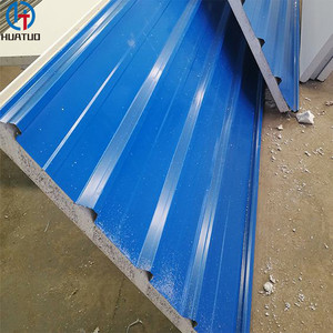 Panneau <span class=keywords><strong>sandwich</strong></span> isolant <span class=keywords><strong>prix</strong></span> <span class=keywords><strong>m2</strong></span> panneau de toit en pu ignifuge panneau EPS pour structure en acier léger moderne maison préfabriquée - Product Image 6