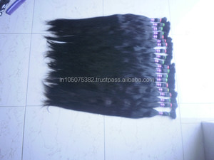 100% non traités sud indien Remy cheveux droits en vrac cheveux humains teints - Product Image 3