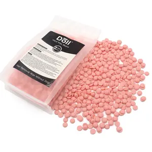 Cire épilatoire pour épilation des poils, à base de colophane naturelle, rose, 500g, sans douleur