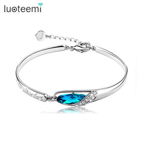 LUOTEEMI Commercio All'ingrosso Dei Monili Delle Donne Supera Gioielli di Moda Regalo Di Natale <span class=keywords><strong>Austria</strong></span> Crystal Bangle - Product Image 1