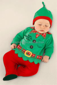 Nuevo estilo de navidad <span class=keywords><strong>santa</strong></span> <span class=keywords><strong>claus</strong></span> santarina santarina traje para los niños de navidad para el bebé - Product Image 4