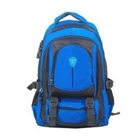 Sac à dos de voyage unisexe 2026 avec cadre externe, doublure en polyester souple, fermeture éclair, motif imprimé pour le camping et la randonnée