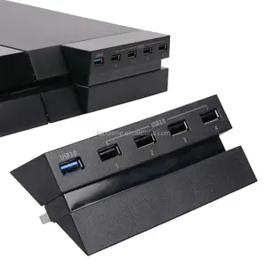 5端口USB集线器包括用于PS4的4个USB 2.0和1个USB 3.0，用于Play station 4扩展器集线器适配器