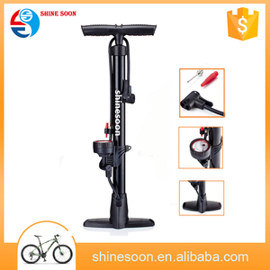 <span class=keywords><strong>Pompe</strong></span> à pied de vélo noire de la meilleure qualité 32*580mm en acier - Product Image 3