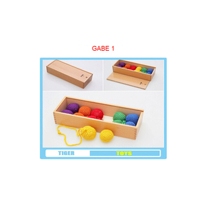 Juguetes educativos de madera, conjunto de regalos <span class=keywords><strong>Froebel</strong></span> para niños de guardería y preescolar - Product Image 3