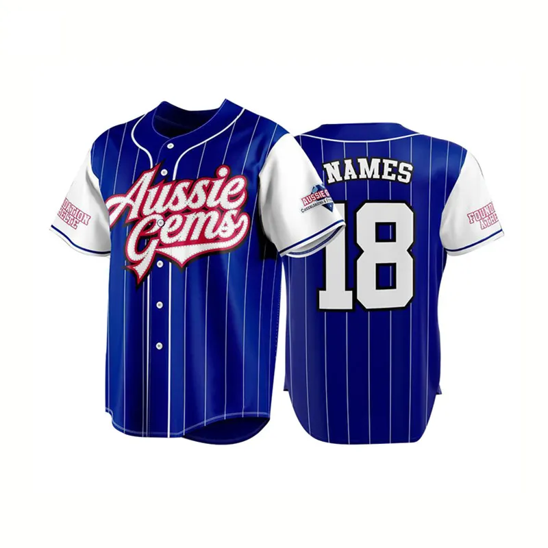 Beste Qualität Custom Sublimation Baseball Trikots Großhandel Baseball Uniform