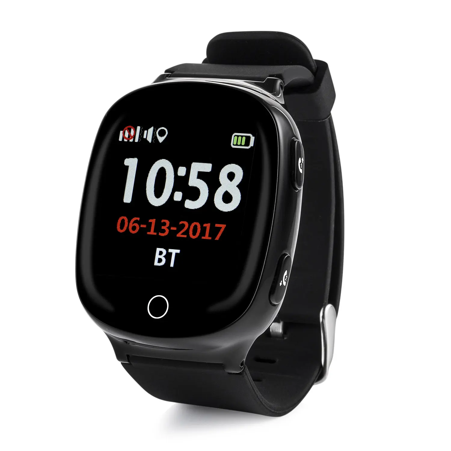 Wonlex 노인 GPS 스마트 시계 D100 Smartwatch 전화 EW100S 카메라 용량 성 터치 패널 없음, 색상 <2 "전자