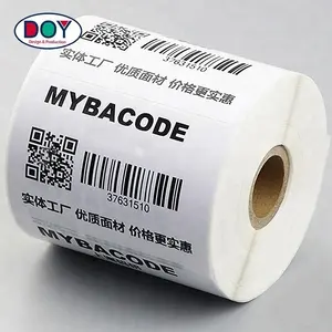 便宜的定制打印条形码徽标标签标签热敏纸胶粘包装贴纸