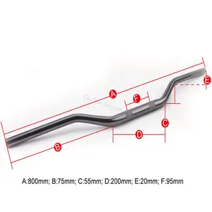 중국 오토바이 스티어링 핸들 바 28mm 핸들 바 오토바이/4.8mm 두께 카페 레이서 핸들 바 JYHB-010