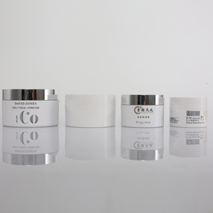 Vasetto in <span class=keywords><strong>Plastica</strong></span> PET Bianco di Alta Qualità 100g, Colore Personalizzabile, per Crema Viso e Occhi, Lussuoso Contenitore Cosmetico per Cura Personale della Pelle - Product Image 1