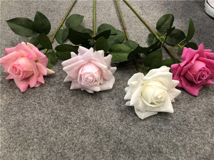 Grandes fleurs de <span class=keywords><strong>dahlia</strong></span> artificielles en latex K-1007 pour la décoration de la maison et fleurs de <span class=keywords><strong>dahlia</strong></span> artificielles au toucher réel - Product Image 6