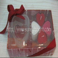 Herzform Mehrfarbige Valentinstag romantische Geschenk duftende Soja Tee licht Kerze