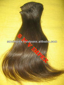 Double trame Extensions de cheveux humains bruts indiens du temple Machine-Crafted.Cuticle alagined Indian Extension de cheveux bruts - Product Image 3