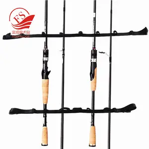 Latest designs Custom Fishing Rod Reel Organizer Travel Carrier Holder Pole Tools Storage 2 pcs set