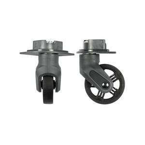 JX9111 Roues de chariot d'hôtel 60-Roulettes de bagages portables de voyage silencieuses en plastique épais Spinner Caster Bag Parts Accessories - Product Image 6