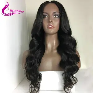 Glueless Silk Top Full Lace Wig Natural Deep Body Wave Virgin Peruvian Human Hair Wig with Baby Hair