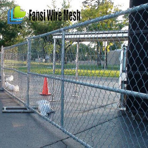 سياج متحرك من سلسلة الفولاذ المجدول بسلك 4 مم وإطار فولاذي - Product Image 4