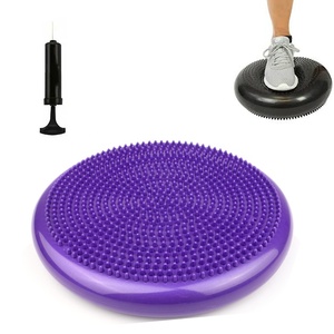 Yoga Pilates PVC trou poinçon gonflable équilibre disque coussin chaise de Massage avec <span class=keywords><strong>traversin</strong></span> confortable pour chaise Yoga et exercice - Product Image 1
