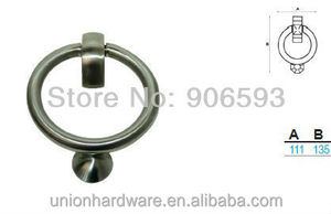 Moderna in acciaio inox di forma circolare battente di portello - Product Image 3