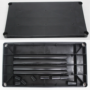 <span class=keywords><strong>Étagère</strong></span> universelle <span class=keywords><strong>en</strong></span> <span class=keywords><strong>plastique</strong></span> <span class=keywords><strong>noir</strong></span> robuste, 4 pièces, <span class=keywords><strong>étagère</strong></span> de rangement à domicile, unité amovible, organisateur - Product Image 5