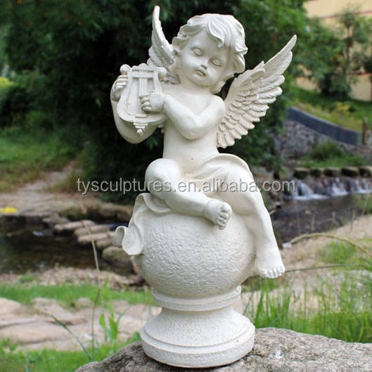 イタリア ITALGARDEN☆大理石粒子混 可愛い少年／天使☆ガーデン