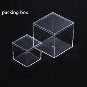 Stock Acrylic Boxes Transparent Food Safe Plastic Strawberry Cube Acrylic Clear Milk Tablet Sweet Square Candy Cube Box