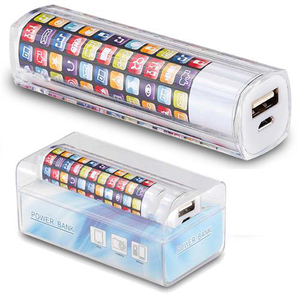 18650 Lithium Battery Advertising Portable Charger With Suction Cup Power Bank