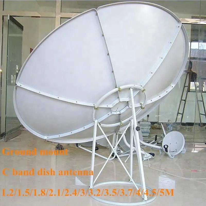Antena de prato de satélite da estação da terra da tvro parabólica de 1.8 m da fábrica de ganho alta qualidade com ce & rom oem & mm fta