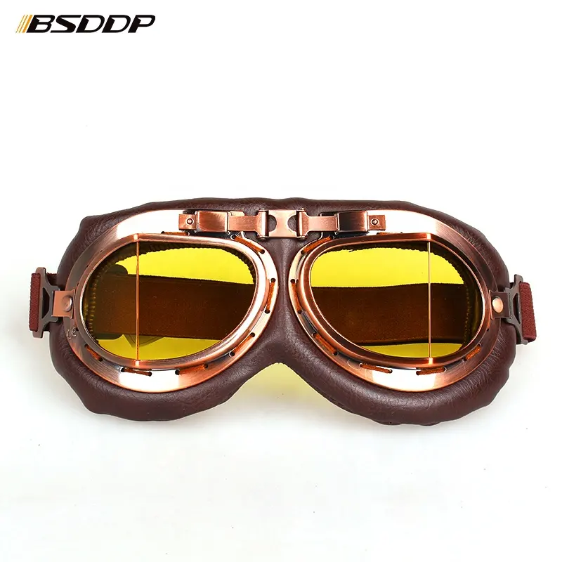 BSDDP نظارات للدراجات النارية نظارات دراجة نارية خمر الكلاسيكية نظارات ريترو ل هارلي حماية نظارات الأشعة فوق البنفسجية حماية