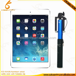 Aluminio selfie palo con cable selfie cable stick tomar pole selfie stick - Product Image 6