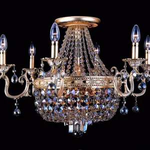 In lega di zinco di cristallo di fantasia lampadario di casa a buon mercato candelabri moderna oro lampadario di cristallo di illuminazione della lampada prezzo all'ingrosso