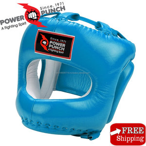 POWER PUNCH PP-1078 CAGE HEAD GEAR - CUIR PREMIUM avec PROTECTION NEZ ET MENTON pour ADULTES PERSONNALISABLE - Product Image 2