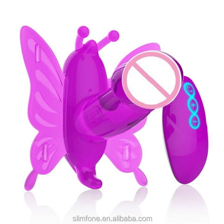 Silicone + ABS Réel Peau Papillon Gode