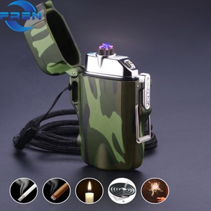 Dụng Cụ Ngoài Trời Tốt Nhất, Bật Lửa Cắm Trại Chống Gió Chống Nước, Bật Lửa Sạc Lại Hồ Quang Kép USB Kèm Đèn Pin Led - Product Image 2