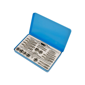 Jeu de 23 pièces de tarauds et filières <span class=keywords><strong>Whitworth</strong></span> pour voitures et motos, pour le taraudage et le filetage, en boîte - Product Image 2
