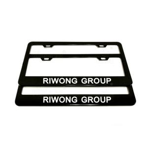 Cadre de plaque d'immatriculation de voiture avec autocollant personnalisé logo/texte - Product Image 2