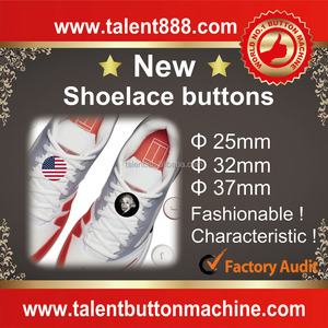 Bán Nóng Phong Cách Mới Nhất Chất Lượng Cao Vòng Fancy DIY Dây Giày Nút Huy Hiệu - Product Image 4