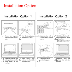 24 "inch màn hình riêng tư lọc chống chói bảo vệ phim chống xước bằng chứng cho màn hình rộng LCD màn hình hiển thị PC Máy tính để bàn 16:10 - Product Image 6
