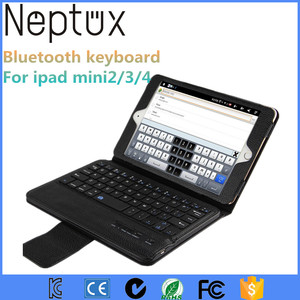 Portable PU Étui En Cuir Avec Clavier Bluetooth Pour <span class=keywords><strong>Ipad</strong></span> <span class=keywords><strong>mini2</strong></span> 3 4 7.9 pouce - Product Image 1