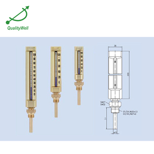 Líquido en vidrio basal acuario pequeño termómetros para la venta - Product Image 4