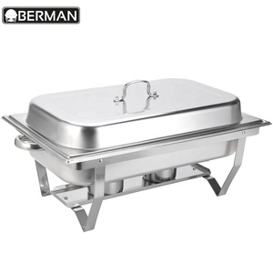 Venta al por Mayor de Electrodomésticos Comerciales para Catering, Platos Calentadores Desechables, Calentador de Comida Tipo Buffet de Acero Inoxidable, Juego de Ollas Calientes - Product Image 2