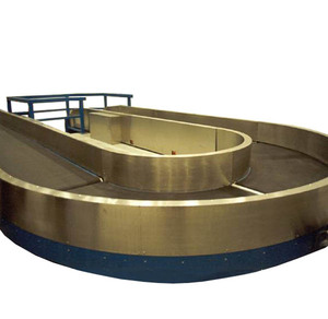 Zincir + Sürtünme sürücü havacılık bagaj bavul düz plaka bant konveyör/havaalanı bagaj atlıkarınca - Product Image 6